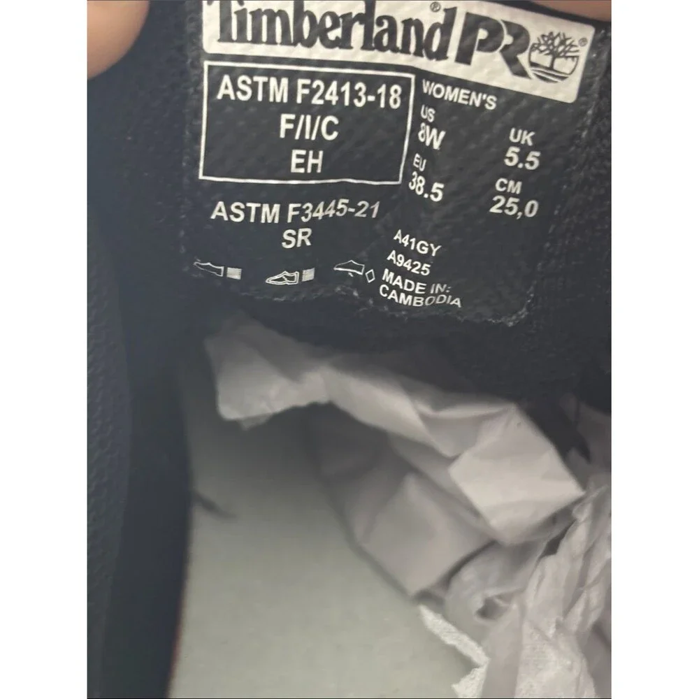 Timberland PRO Radius Comp Toe Pink Green Work Utility Sneaker Shoes Size 8